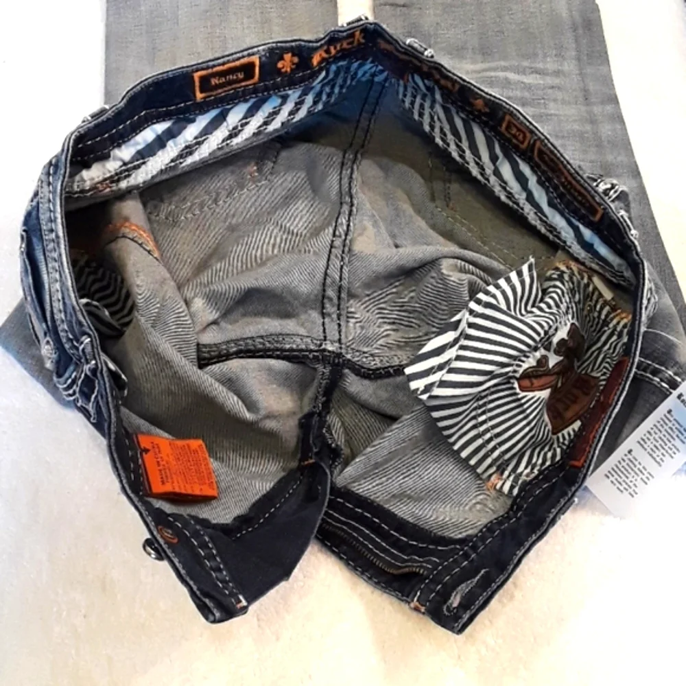 🆕️Rock Revival Easy Straight Jeans. Women's Plus Size: Waist 34x34 Inseam. - Picture 12 of 13